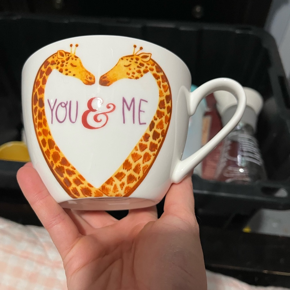 Giraffe Heart You & Me Mug 1 of 2
